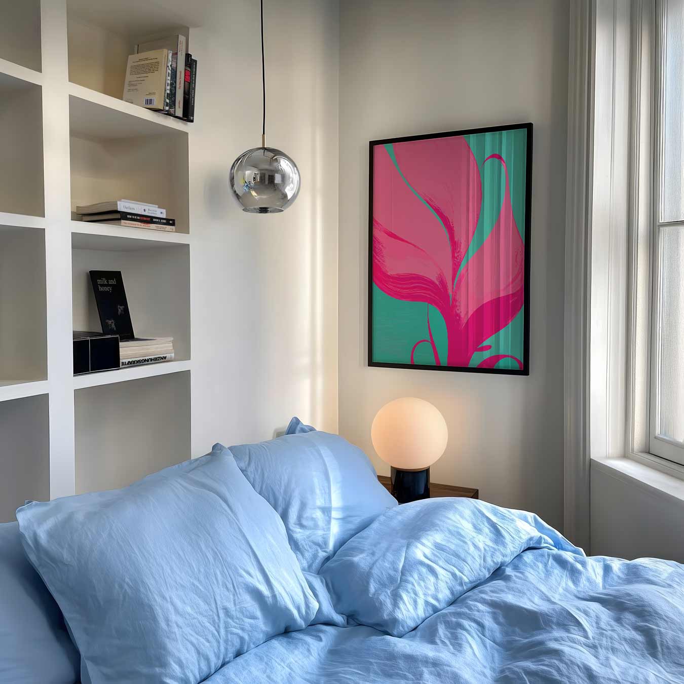 Vrolijke Bloem Abstract Poster-WallArtistic