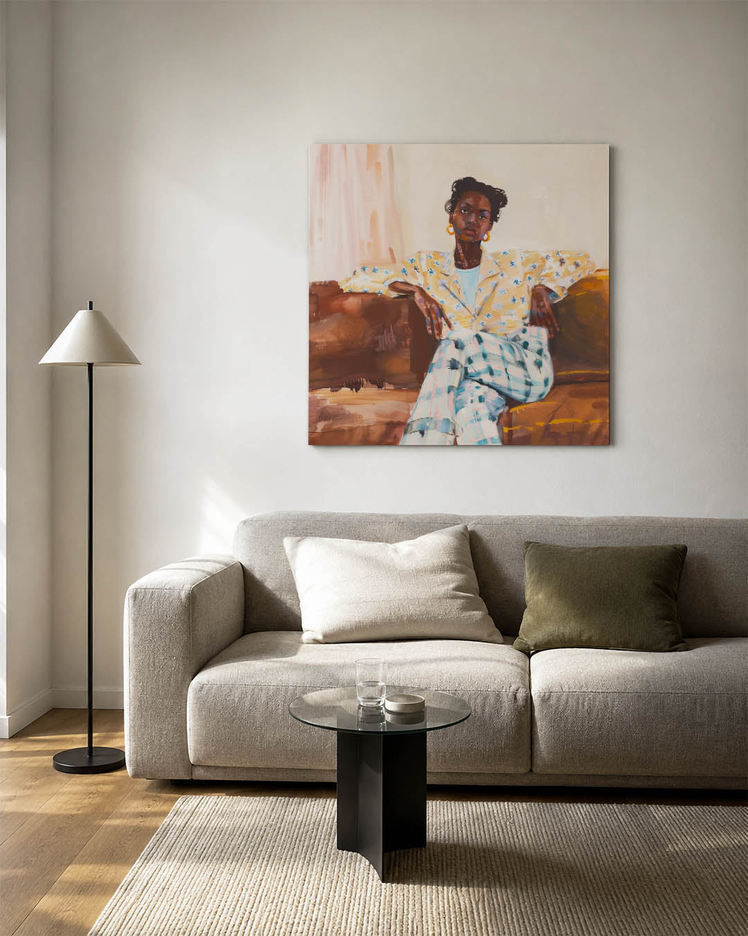 Vrouwelijk portret zittend Kunstwerk