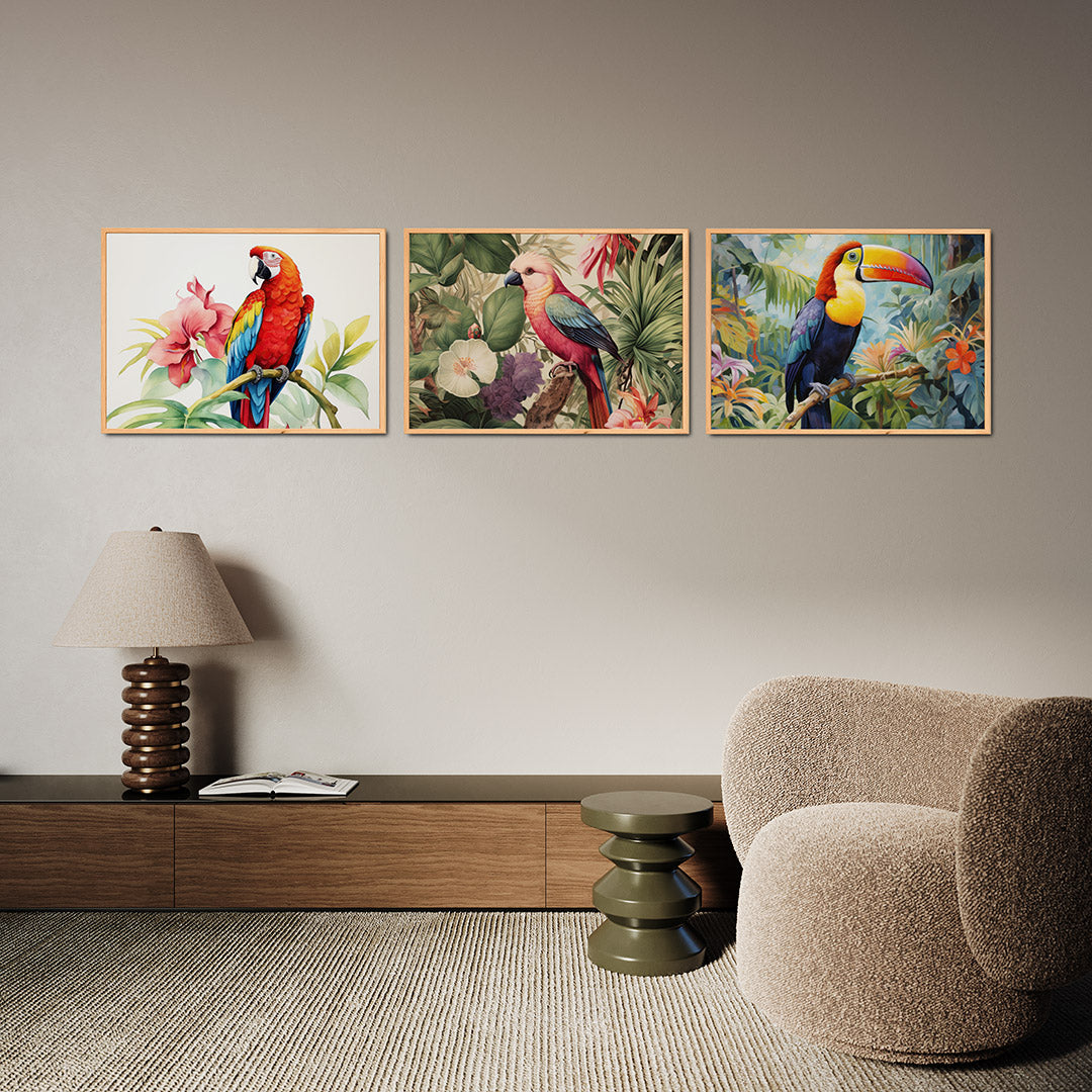 Kleurige vleugels Posterset