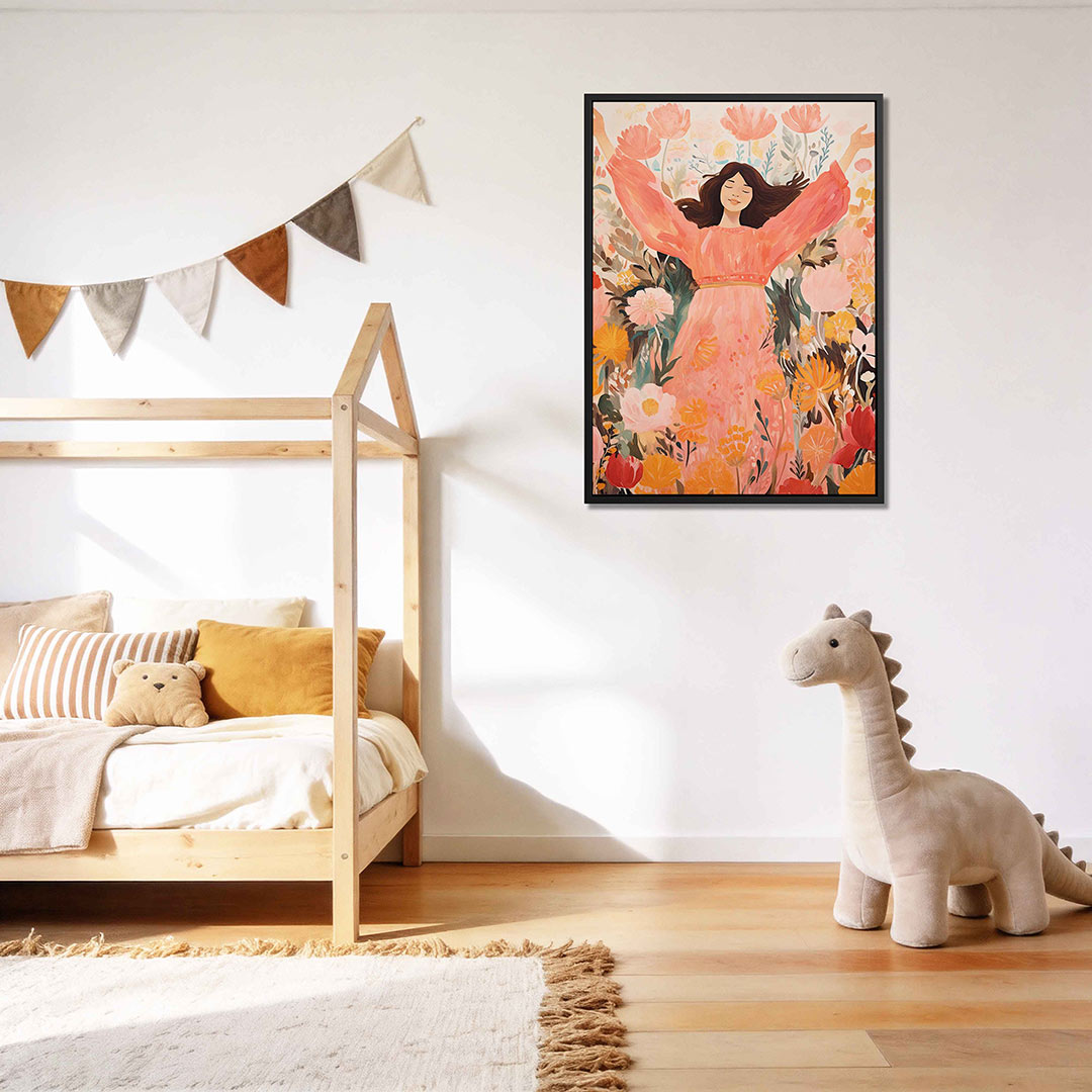 Vrolijke bloemenpracht Kunstwerk