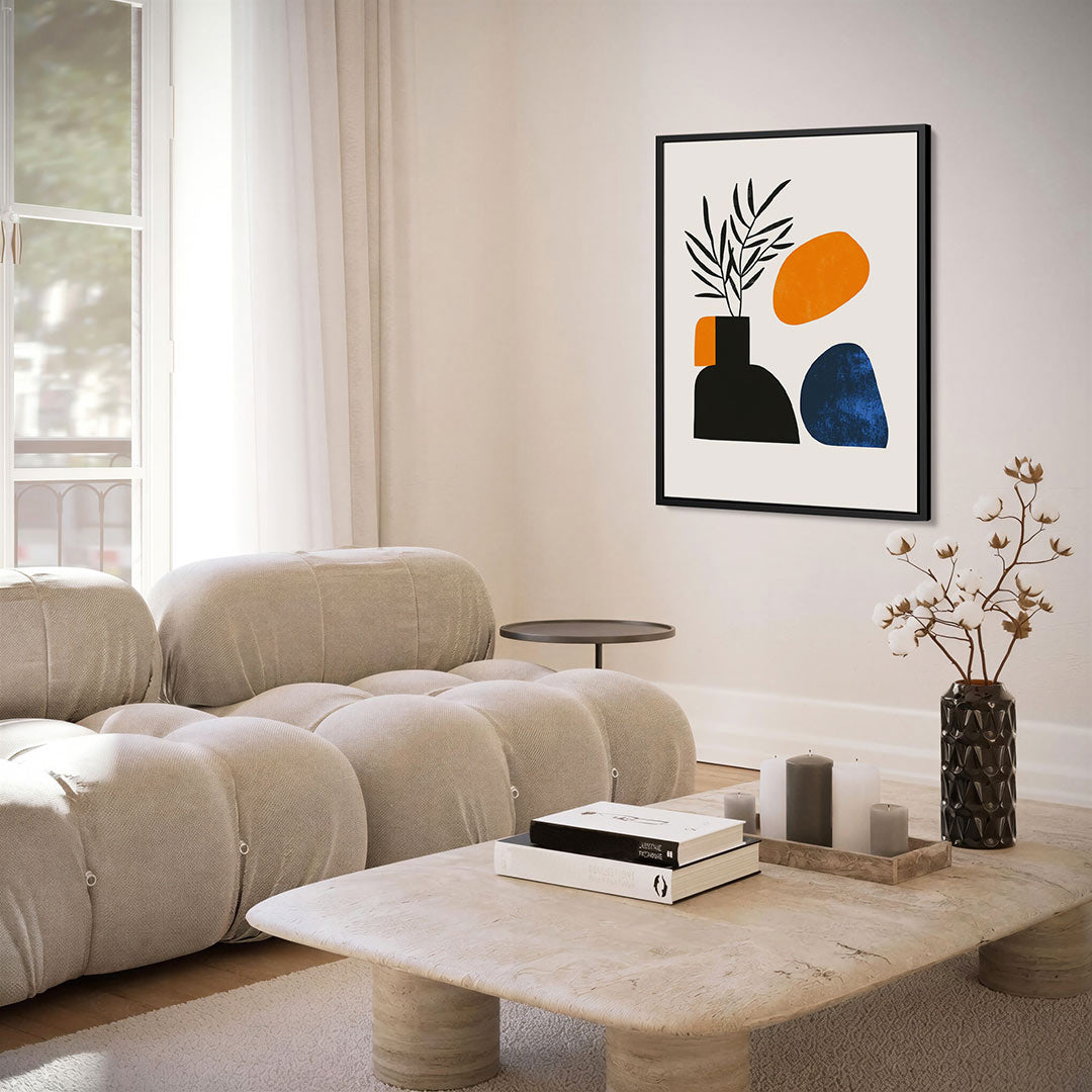 Geometrische vormen compositie Kunstwerk