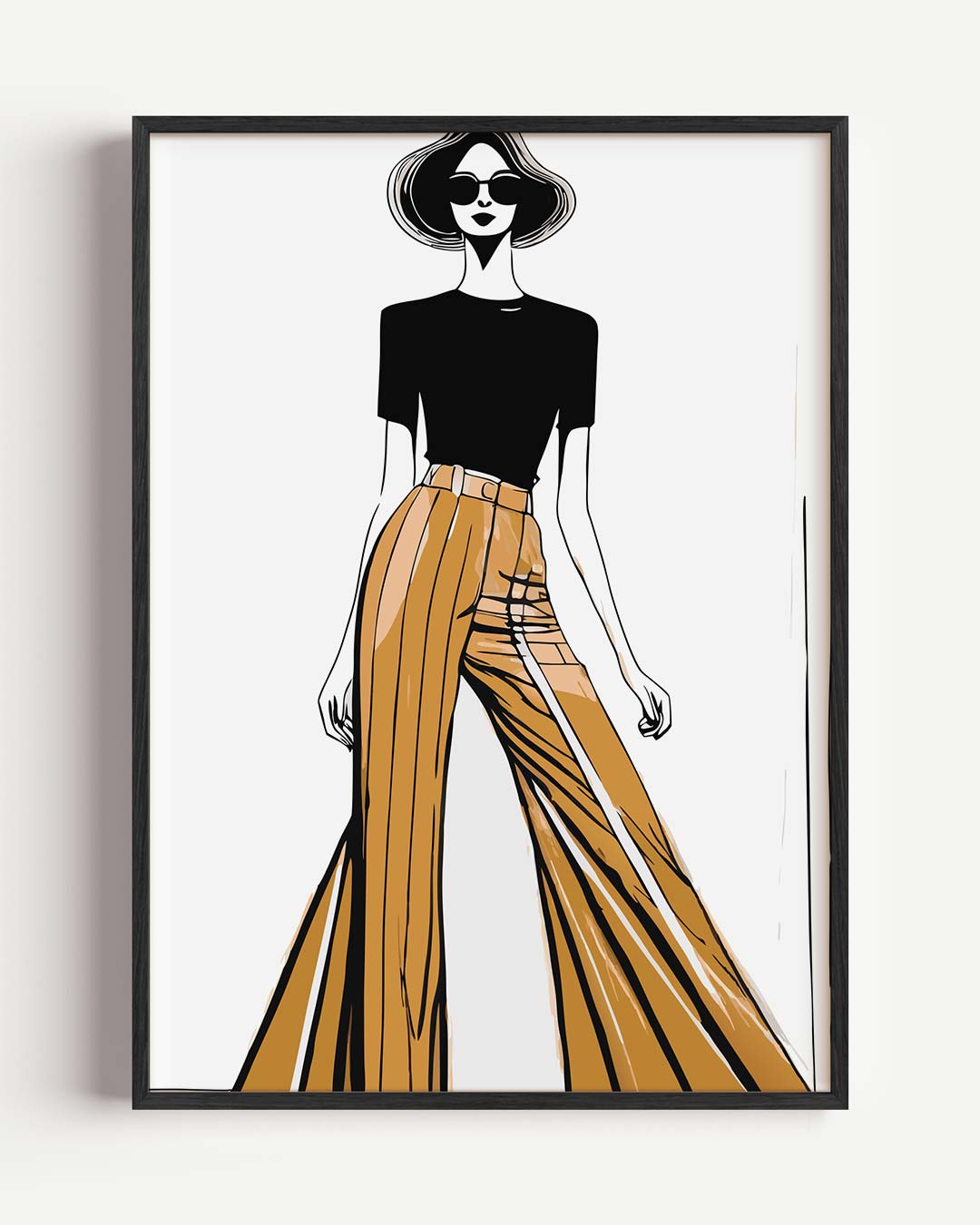 Trendy Fashionista Illustratie Poster-WallArtistic