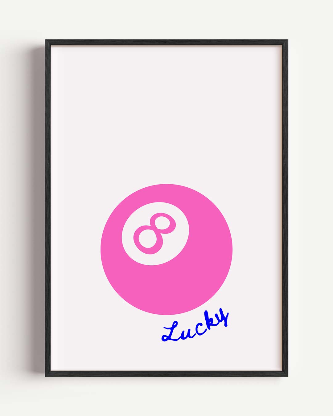 Geluksbrenger Roze Bal Poster-WallArtistic