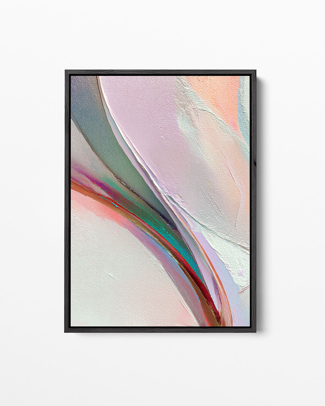 Vloeiende kleurencompositie Kunstwerk