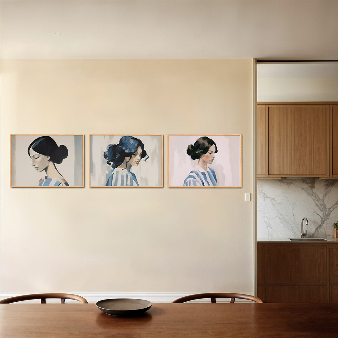 Zachte portretlijnen Posterset