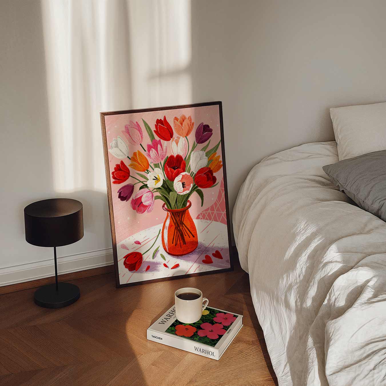 Vrolijke Tulpenbloesem Poster-WallArtistic
