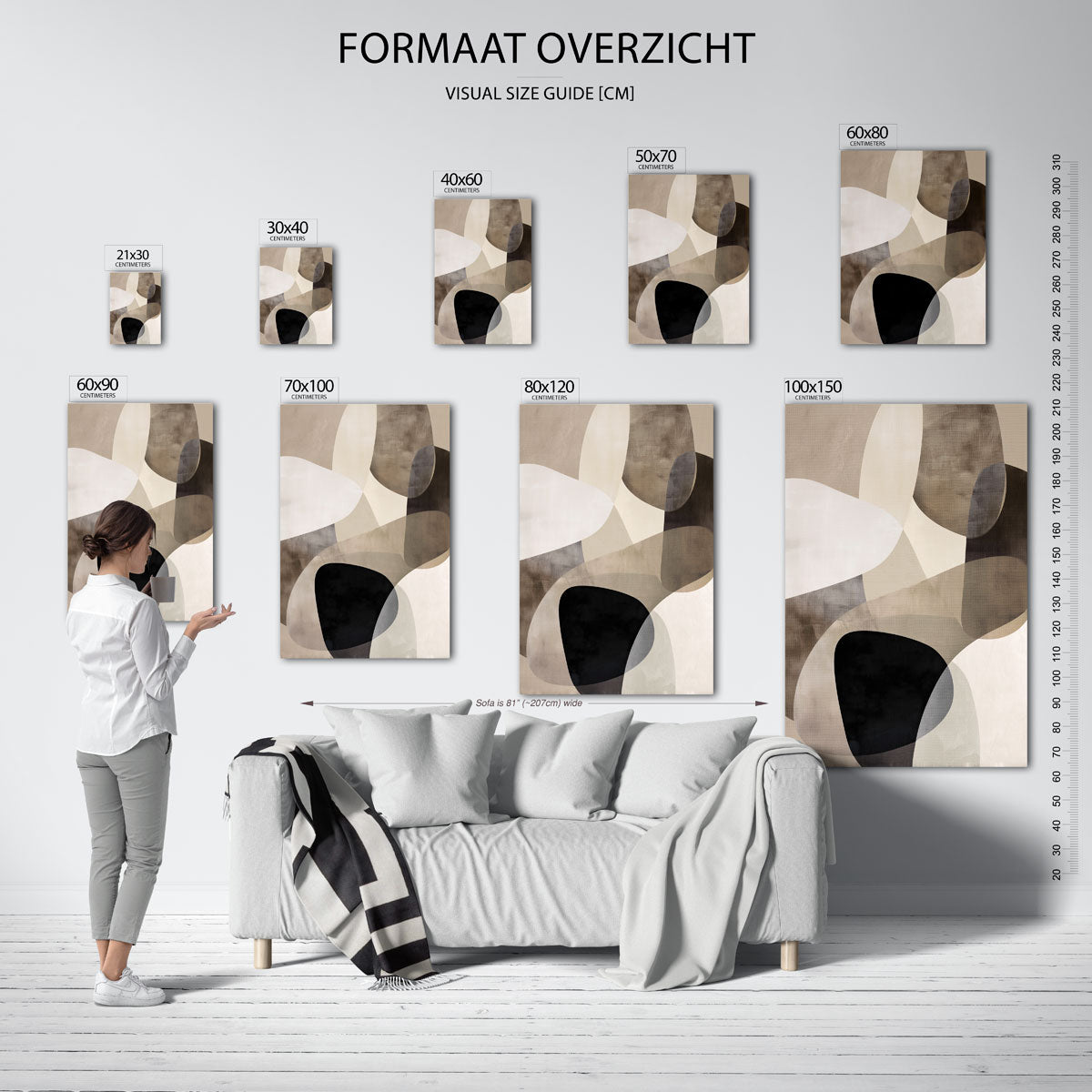Abstracte vormen Poster