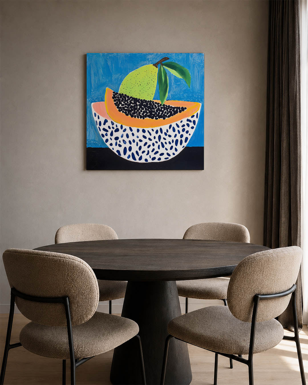 Fruit en patronen Kunstwerk