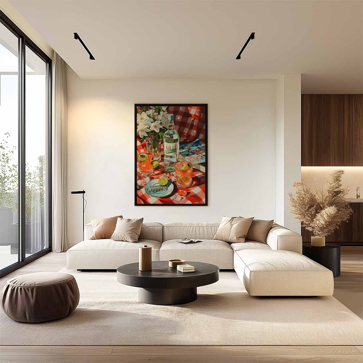 Zomerse Picknick Tafereel Kunstwerk-canvas-dibond-plexiglas-wanddecoratie-WallArtistic