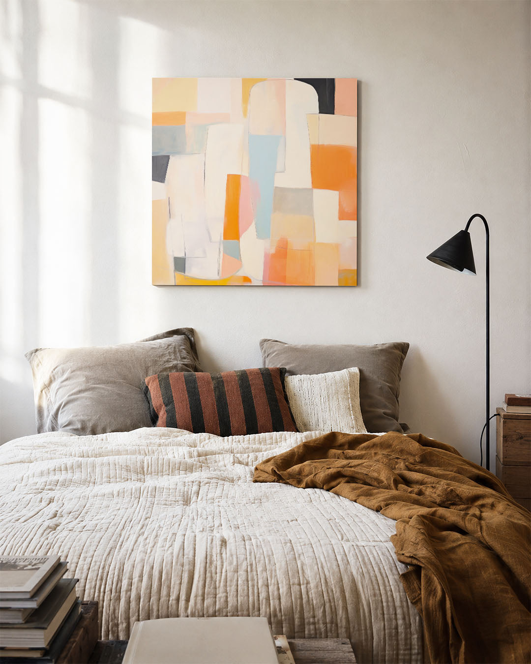 Kleurrijke vormen Kunstwerk