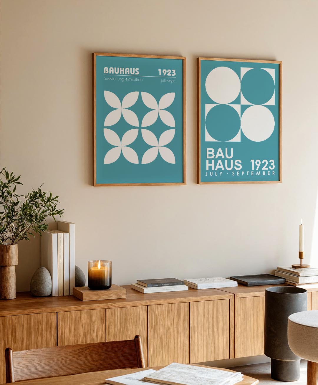 Vormritme en kleur Posterset
