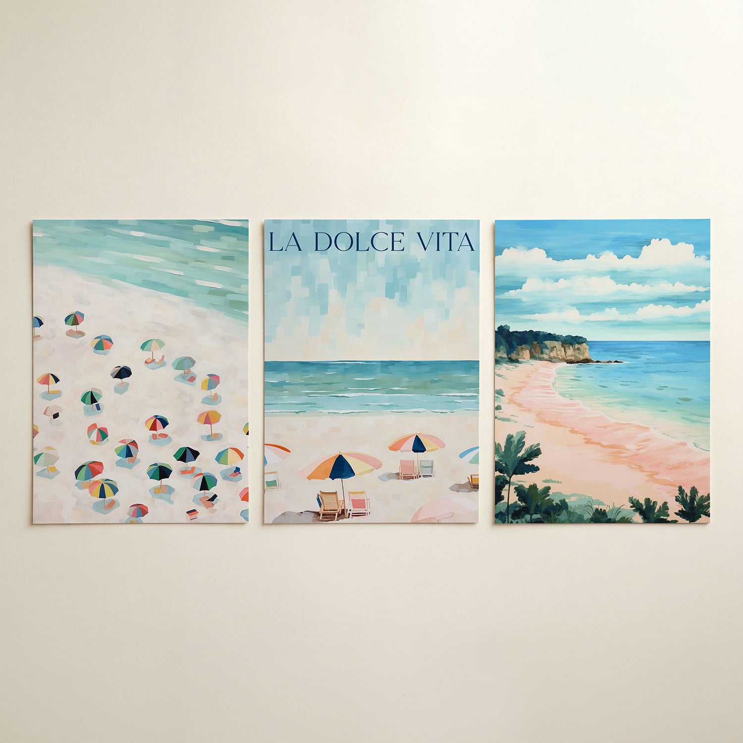 Zomerse kleurvlakken Posterset