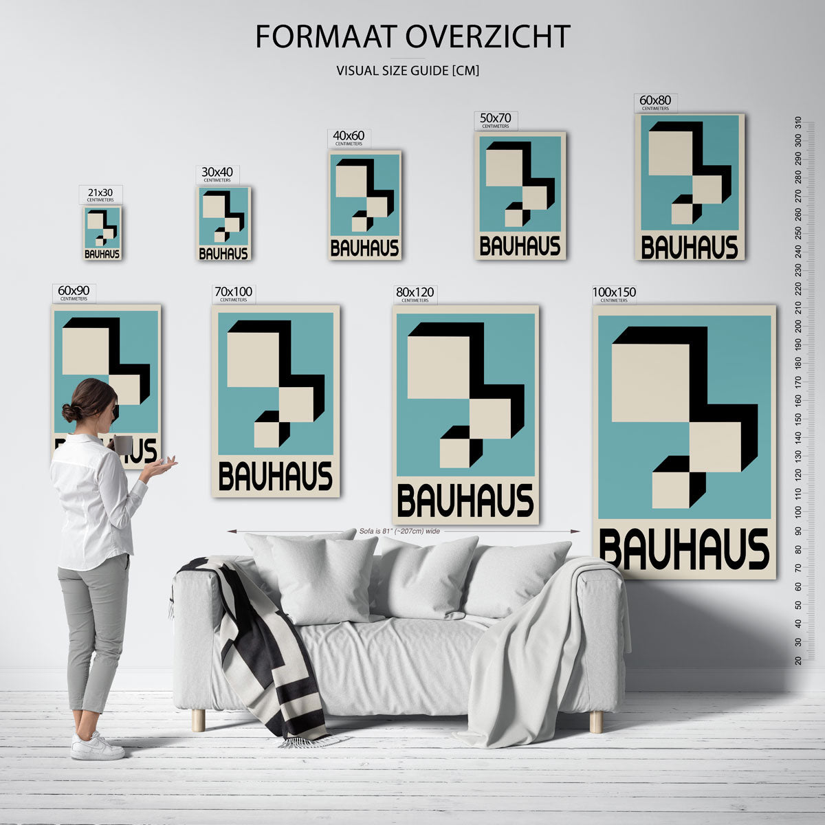 Vormen en vlaken Poster