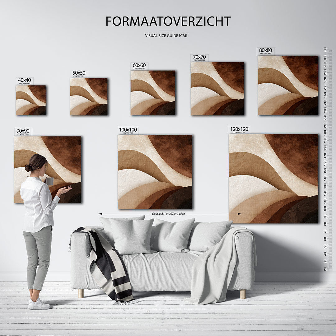 Organische vormen compositie Kunstwerk