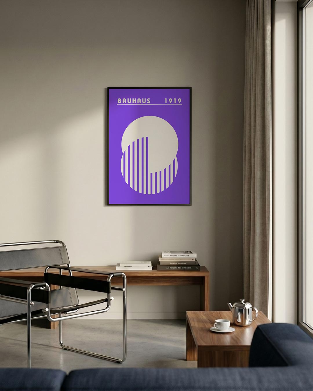 Cirkel en lijnen Poster
