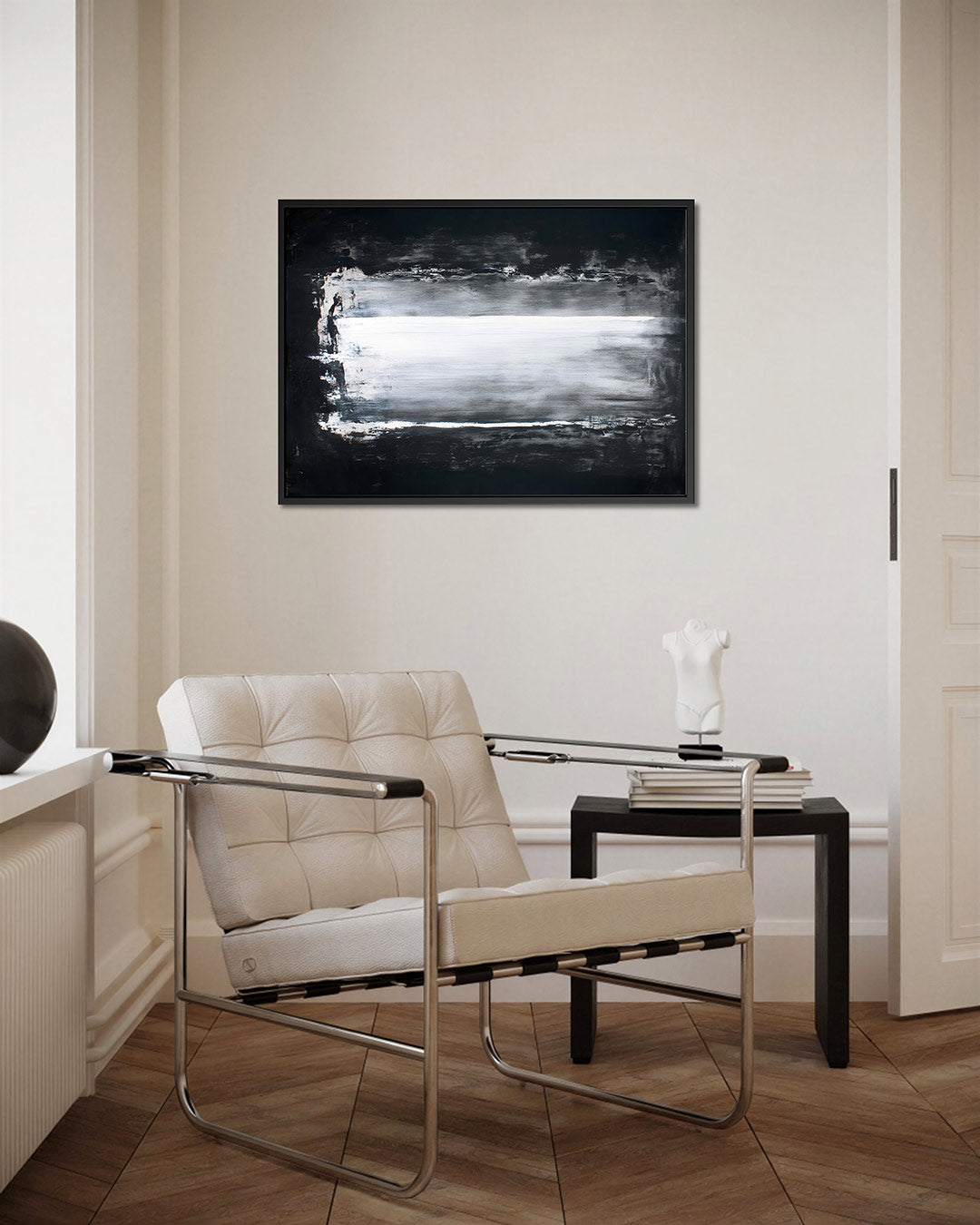 Horizontale streken Kunstwerk