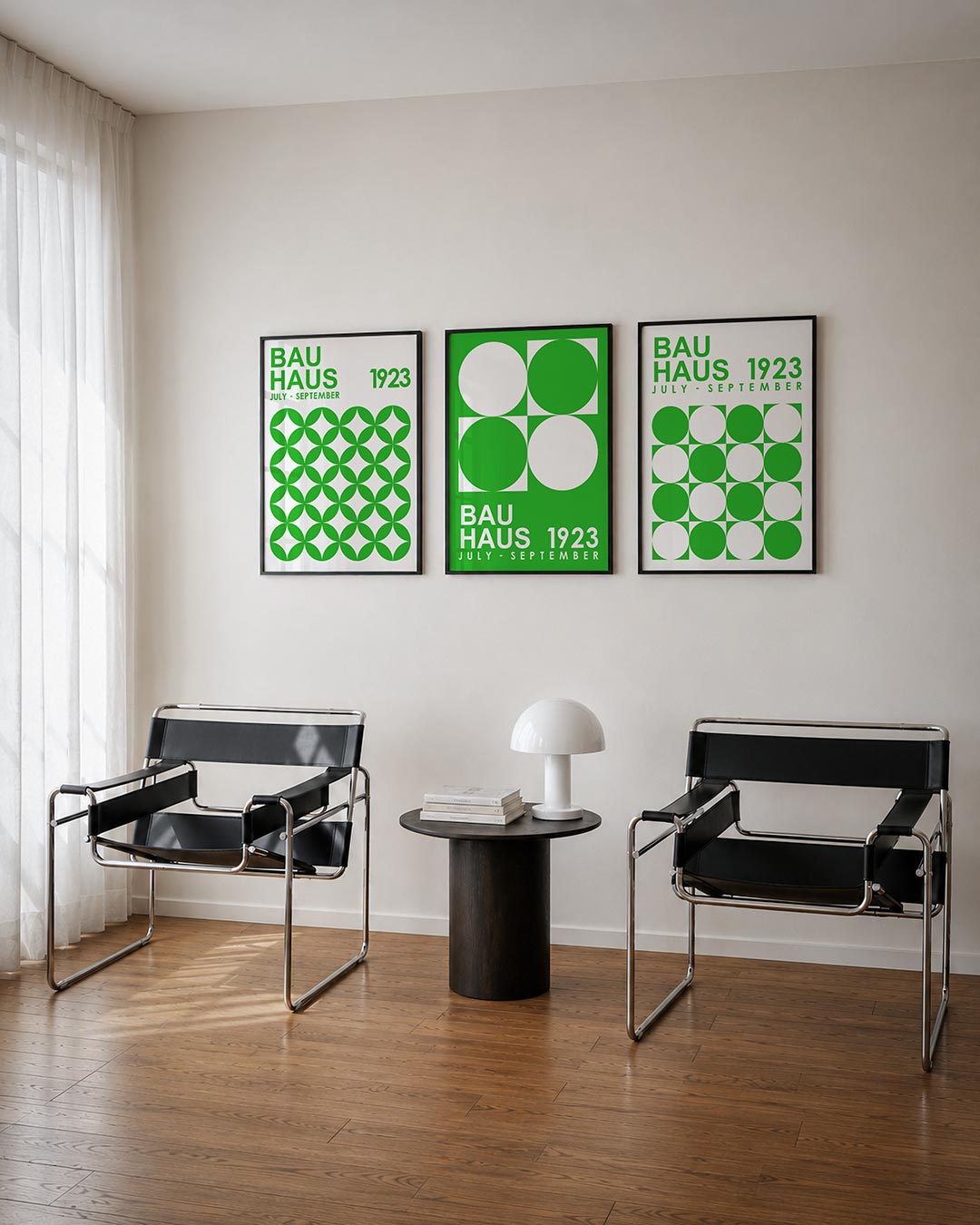 Groene cirkelpatronen Posterset