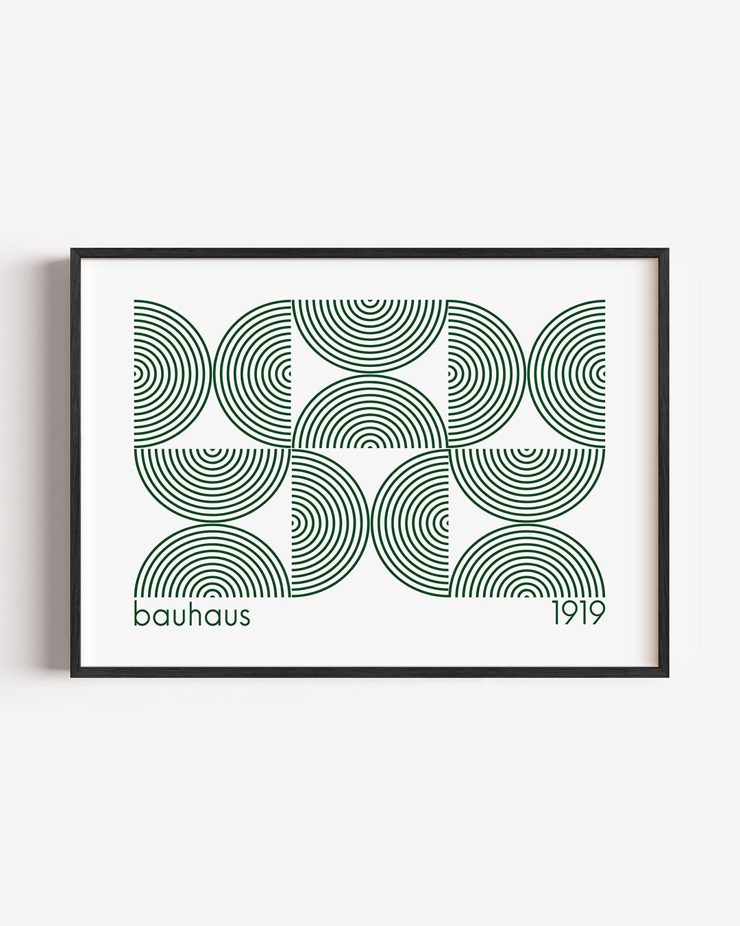 Cirkelpatroon en lijnen Poster