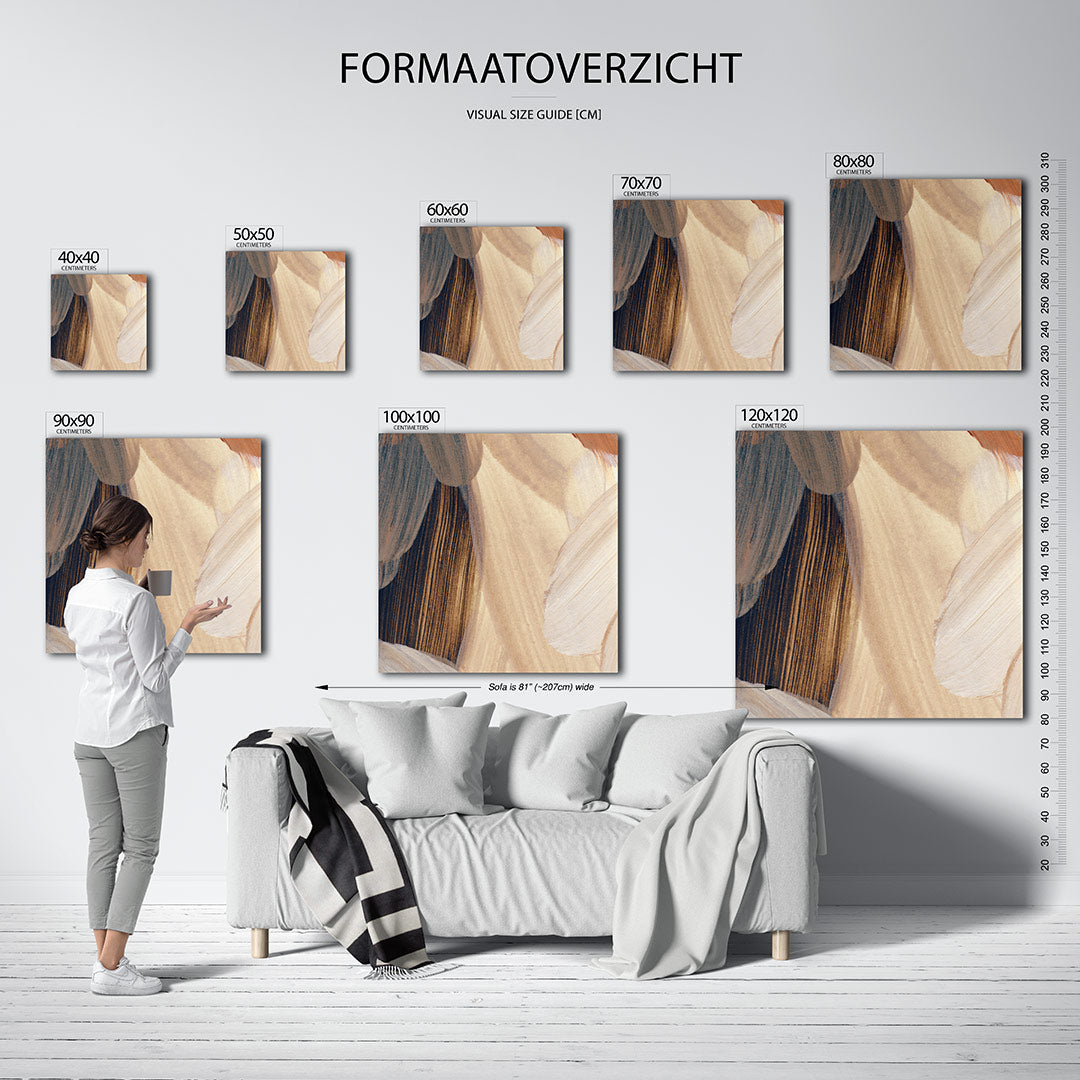 Organische borstels Kunstwerk