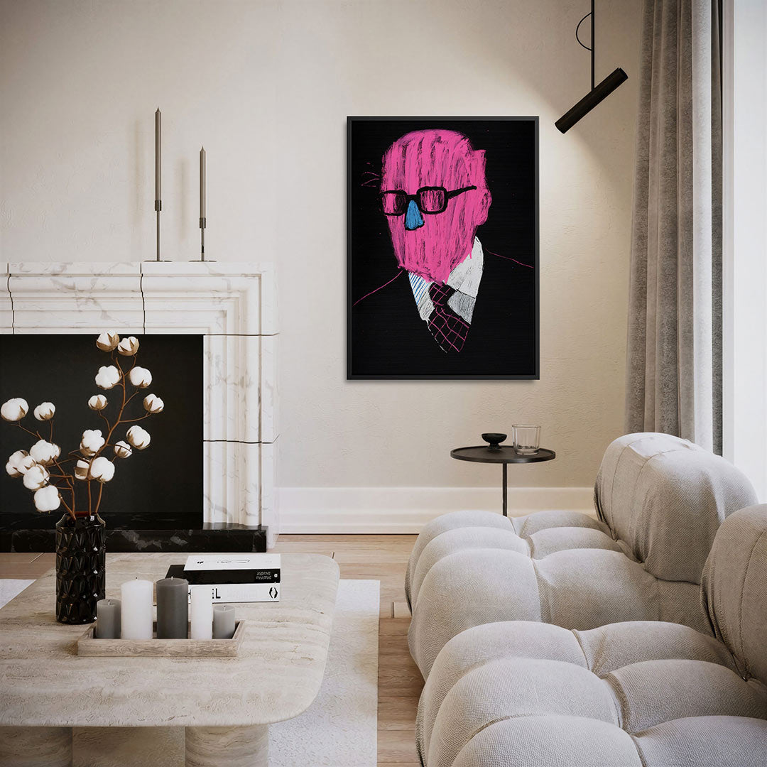 Kleurrijk portret Kunstwerk