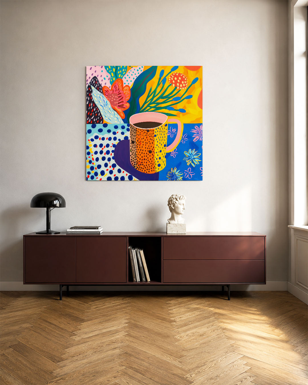Kleurrijke patronen Kunstwerk