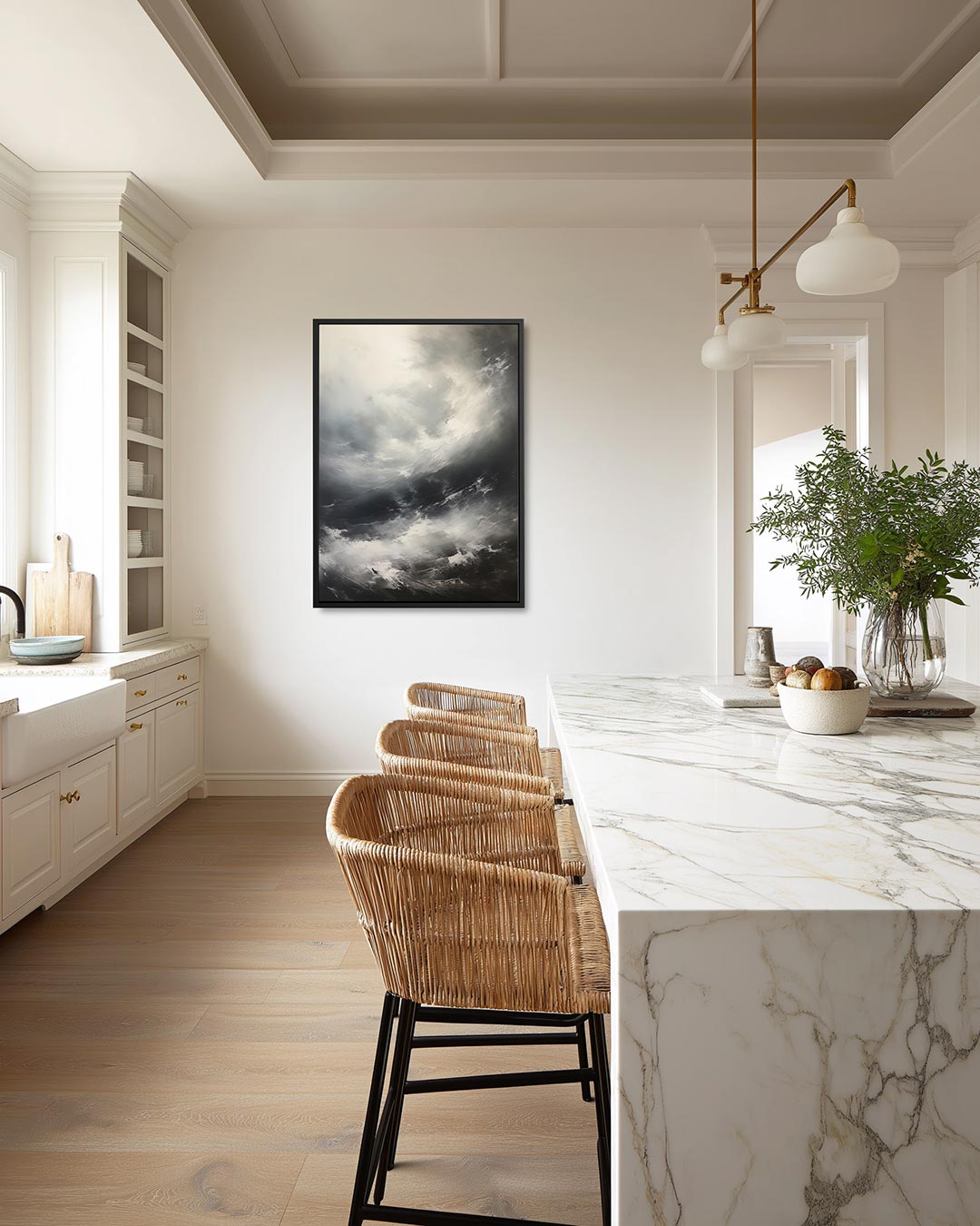 Dynamische wolkenlucht Kunstwerk