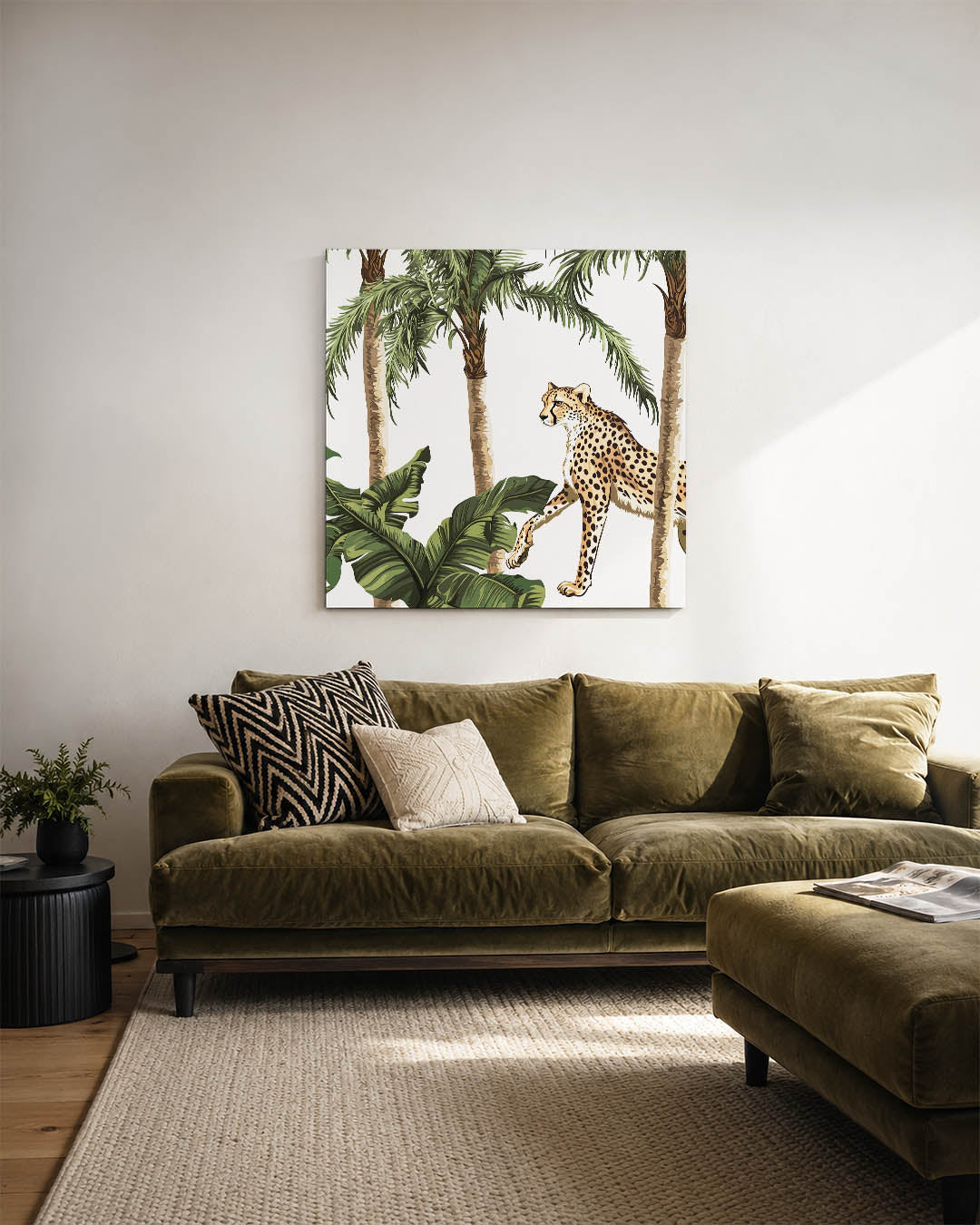 Tropische cheetah Kunstwerk