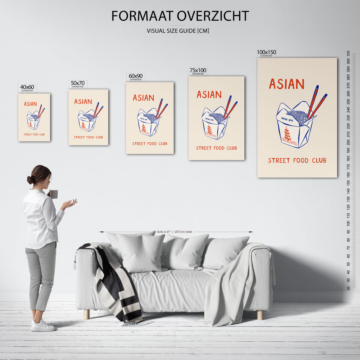 Eetlustige illustratie Kunstwerk
