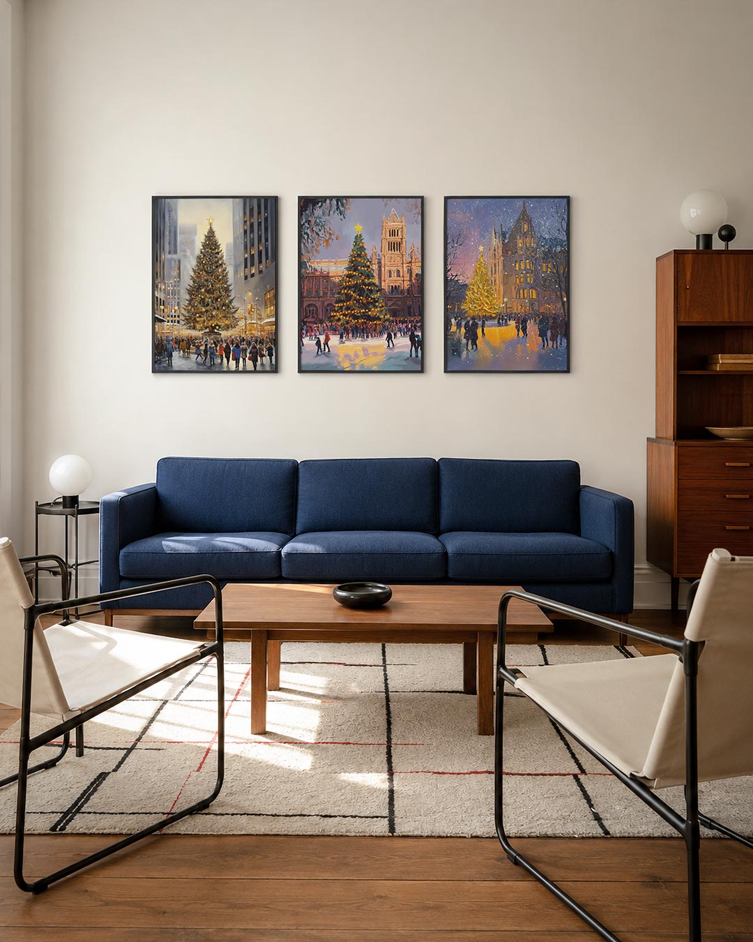 Feestelijke stadslichtjes Posterset