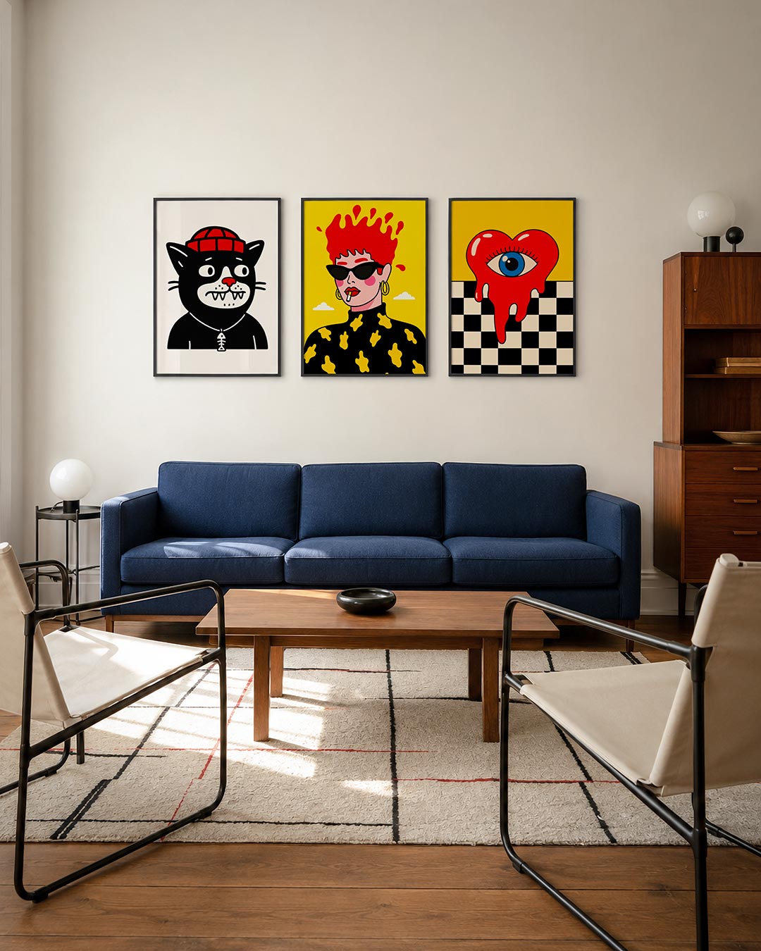 Kleurrijke kat Posterset