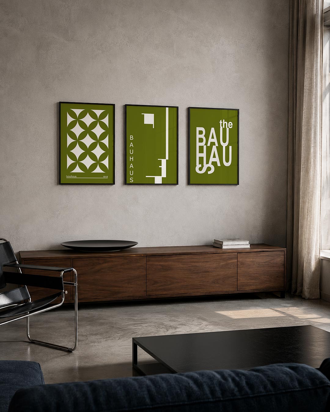 Vormenspel in groen Posterset
