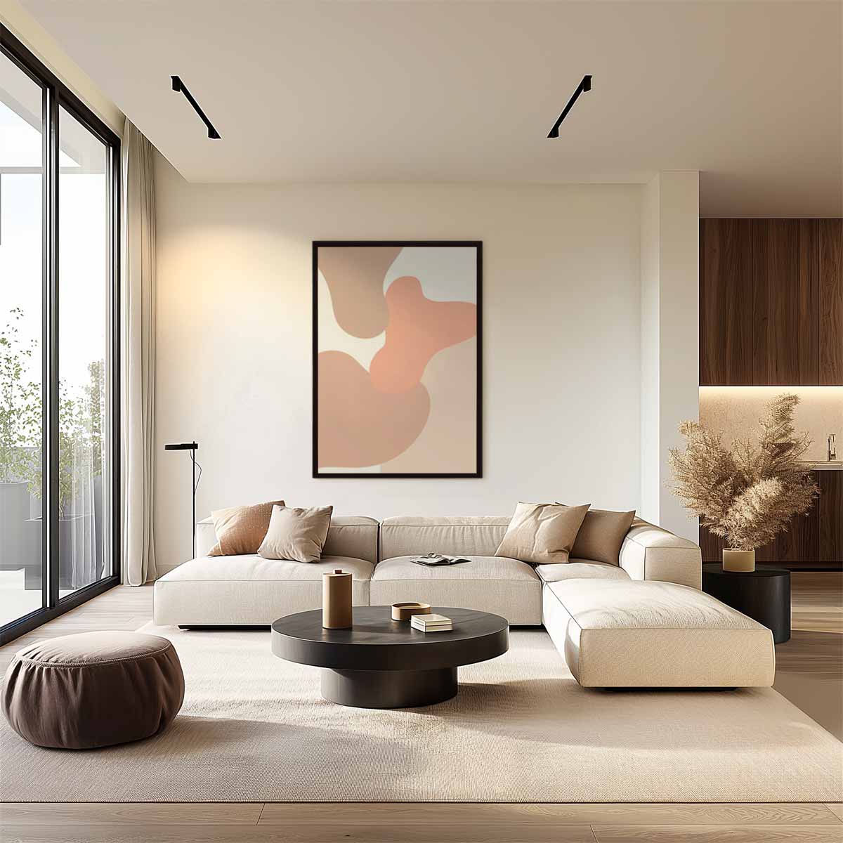 Zachte Pastelvibes Kunstwerk-canvas-dibond-plexiglas-wanddecoratie-WallArtistic