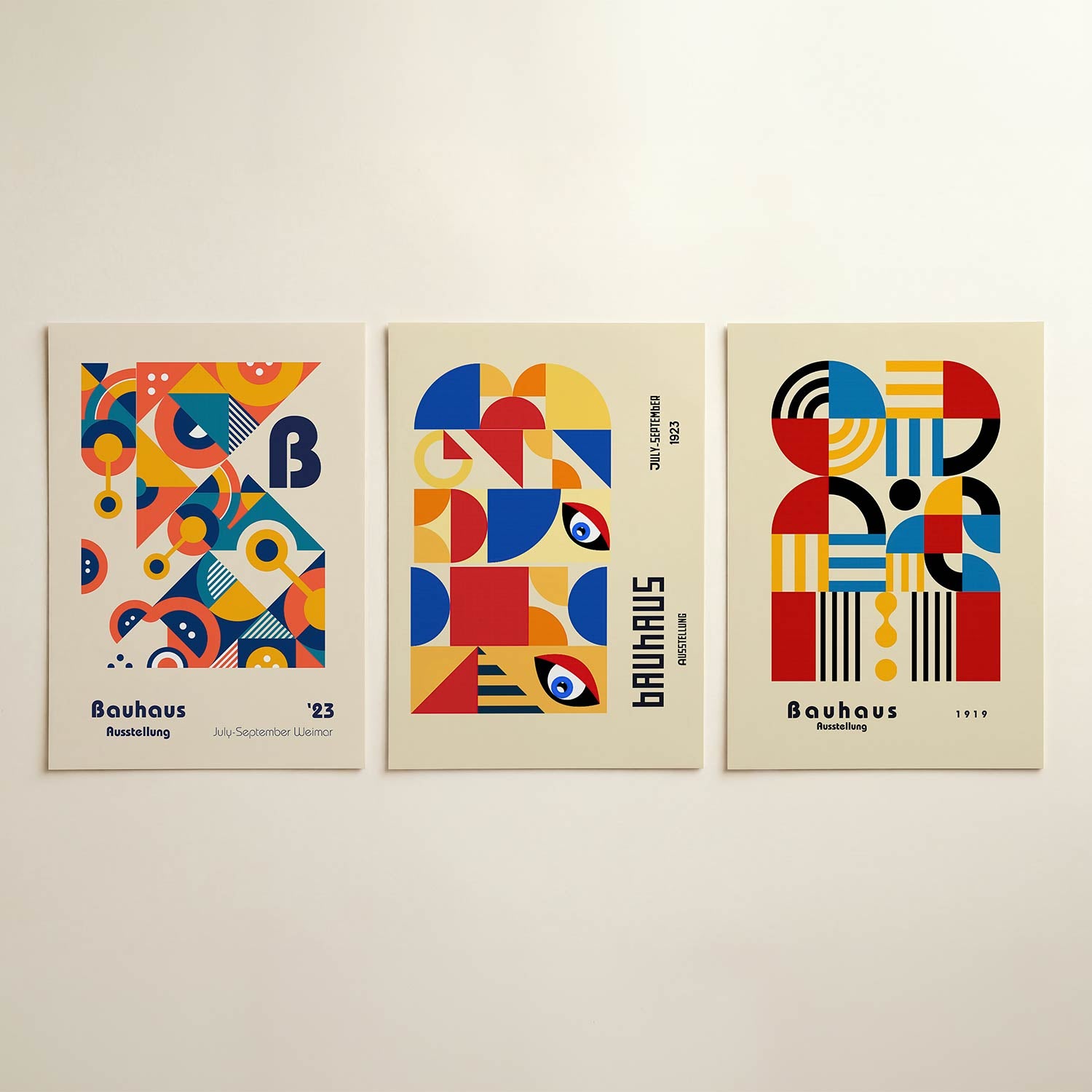 Vorm en kleurenspel Posterset