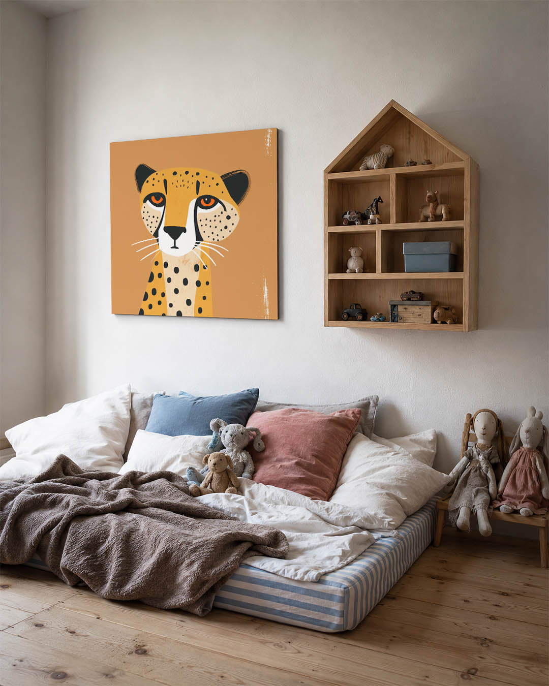 Gestileerde luipaard Kunstwerk