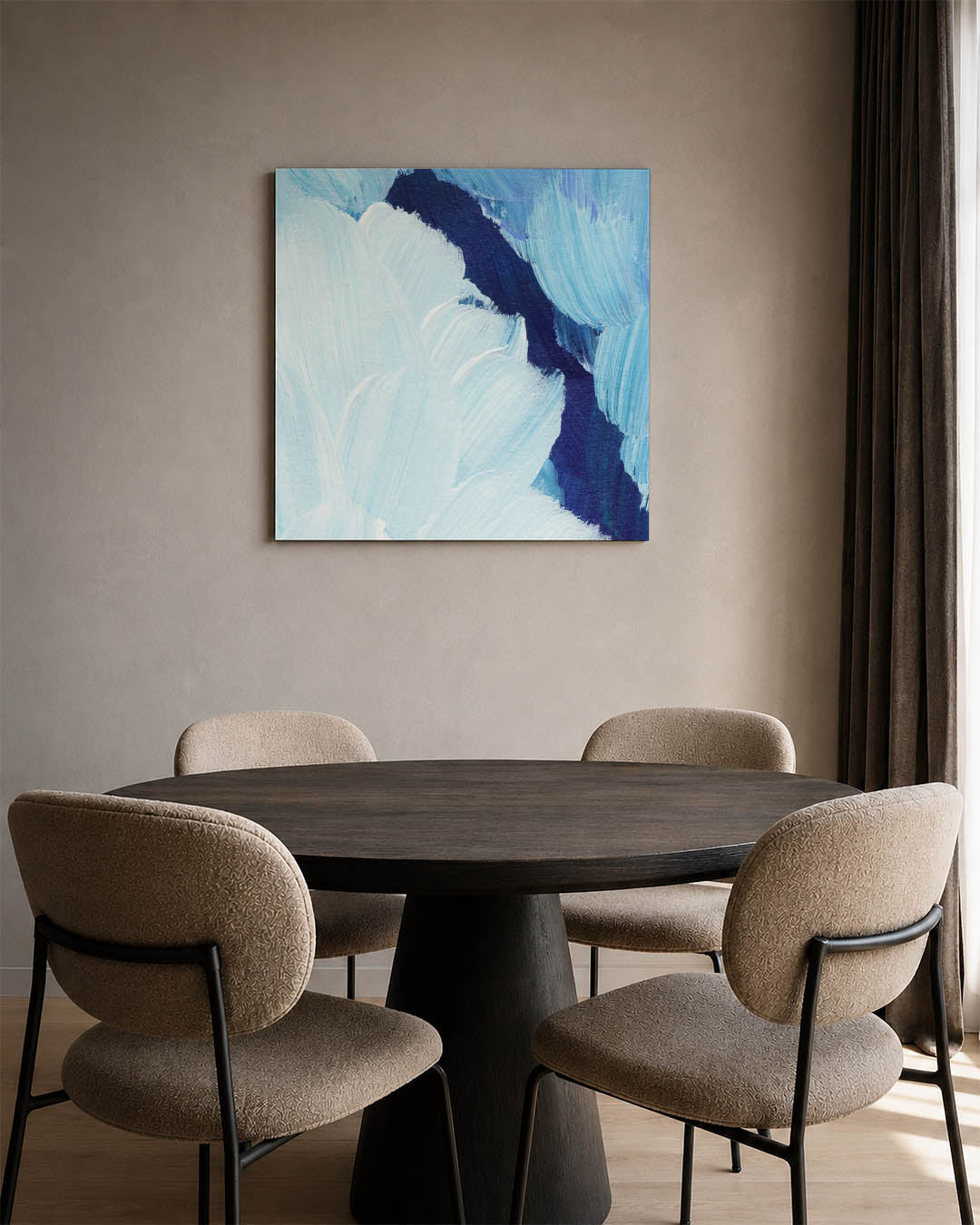 Kleurrijke borstelstreken Kunstwerk