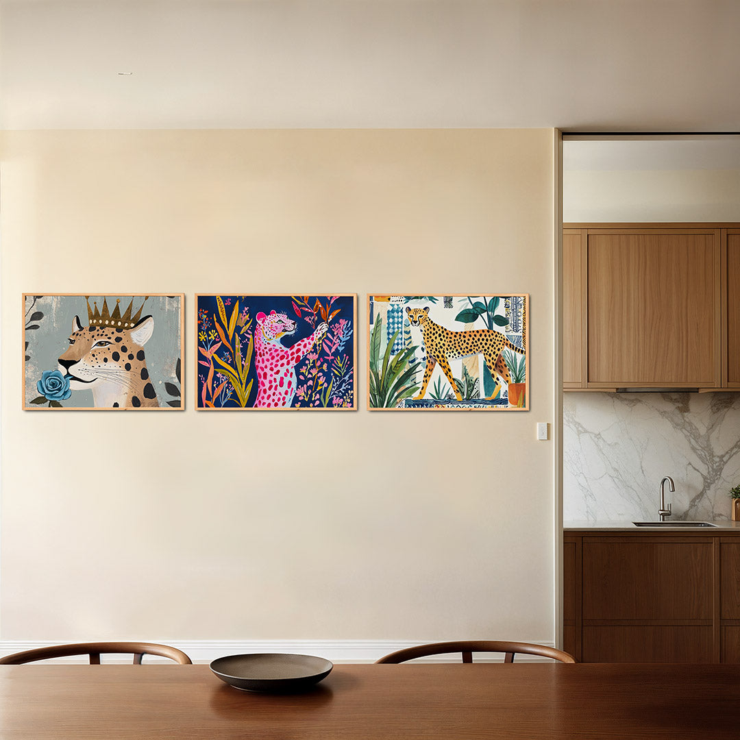 Kroon en bloem Posterset