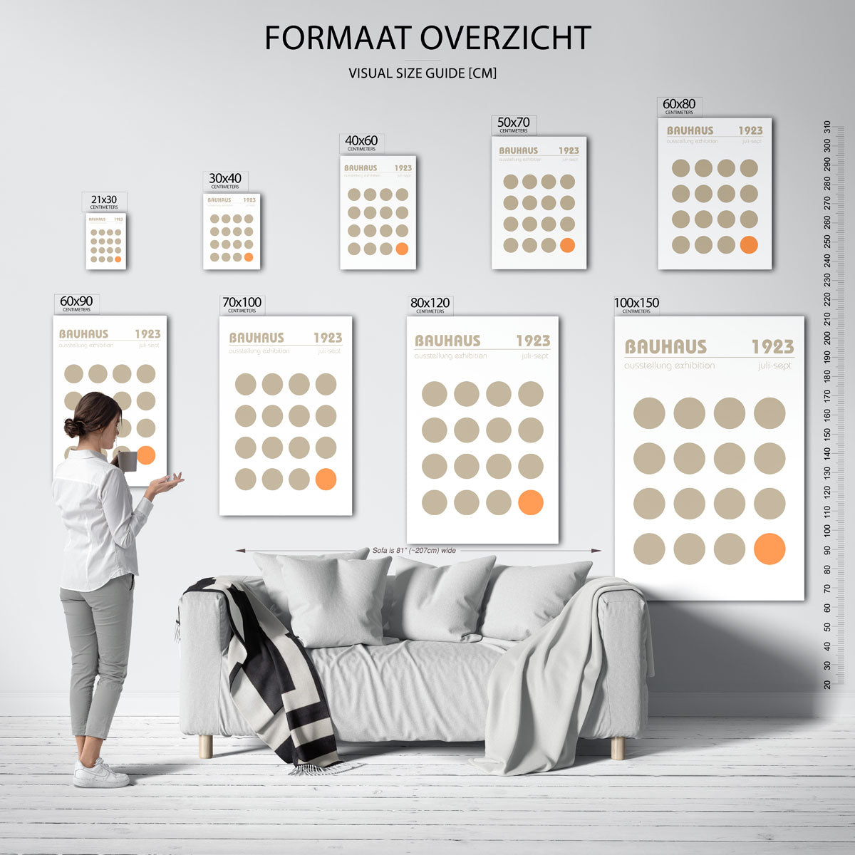 Cirkelpatroon en kleur Poster
