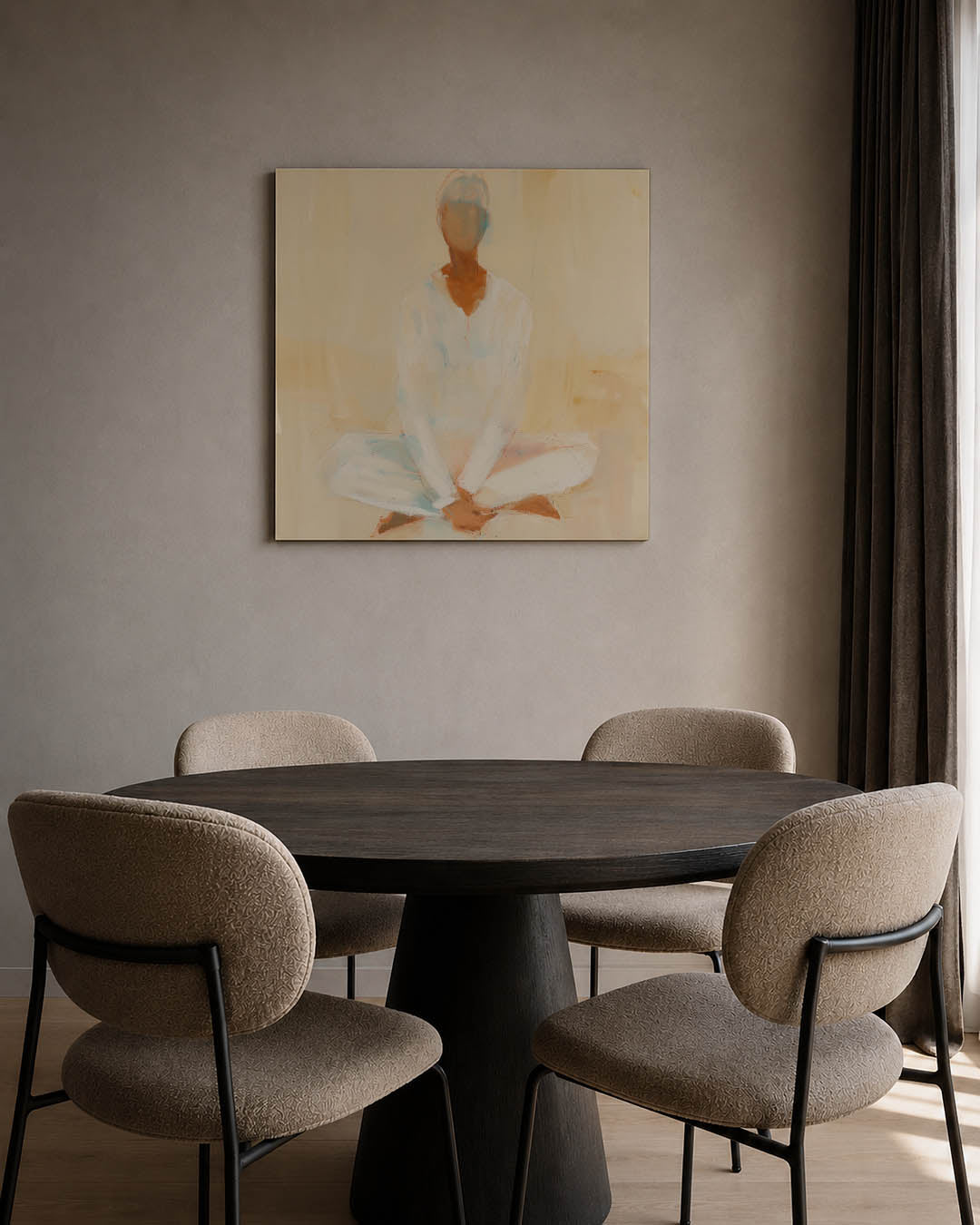 Zittende vredigheid Kunstwerk