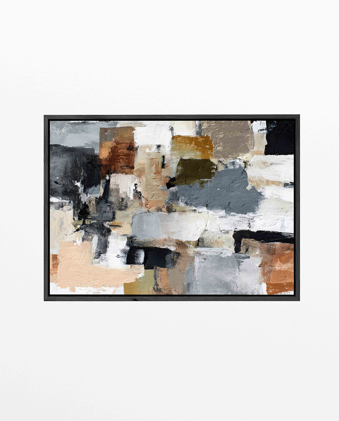 Dynamische kleurencompositie Kunstwerk