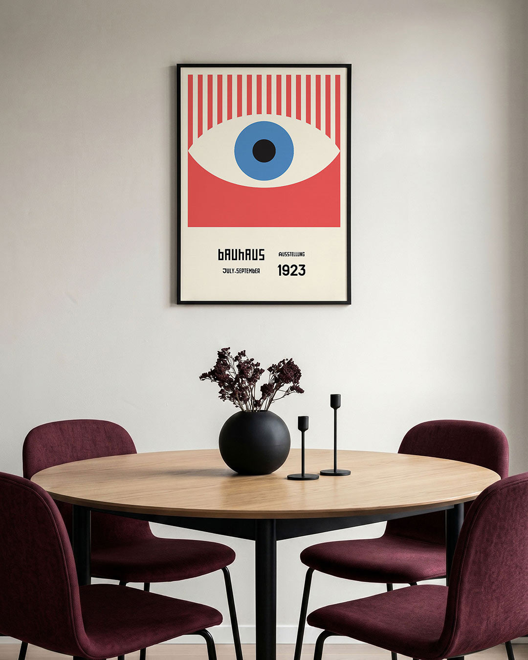 Oogvorm en lijnen Poster