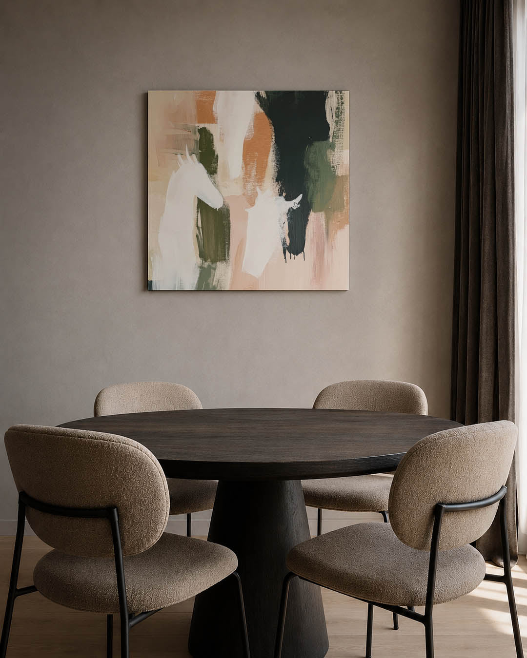 Dynamische vormen Kunstwerk