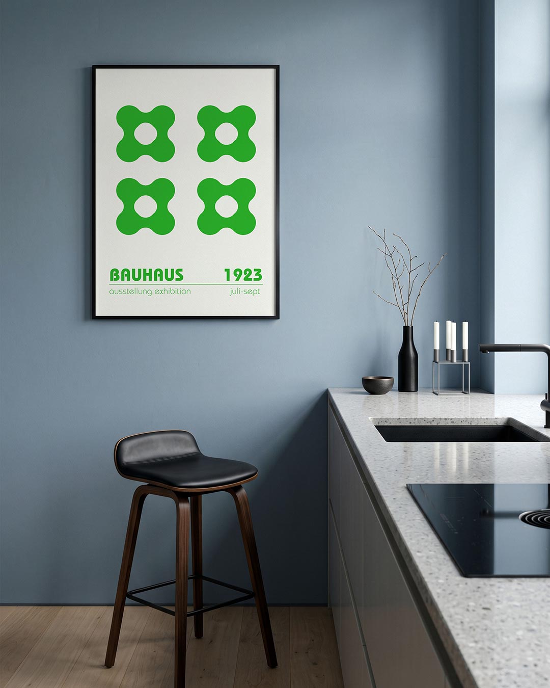 Vormritme groen Poster