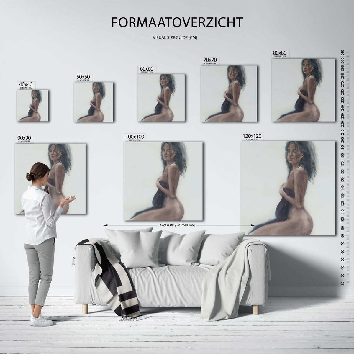 Vrouwelijke figuur Poster