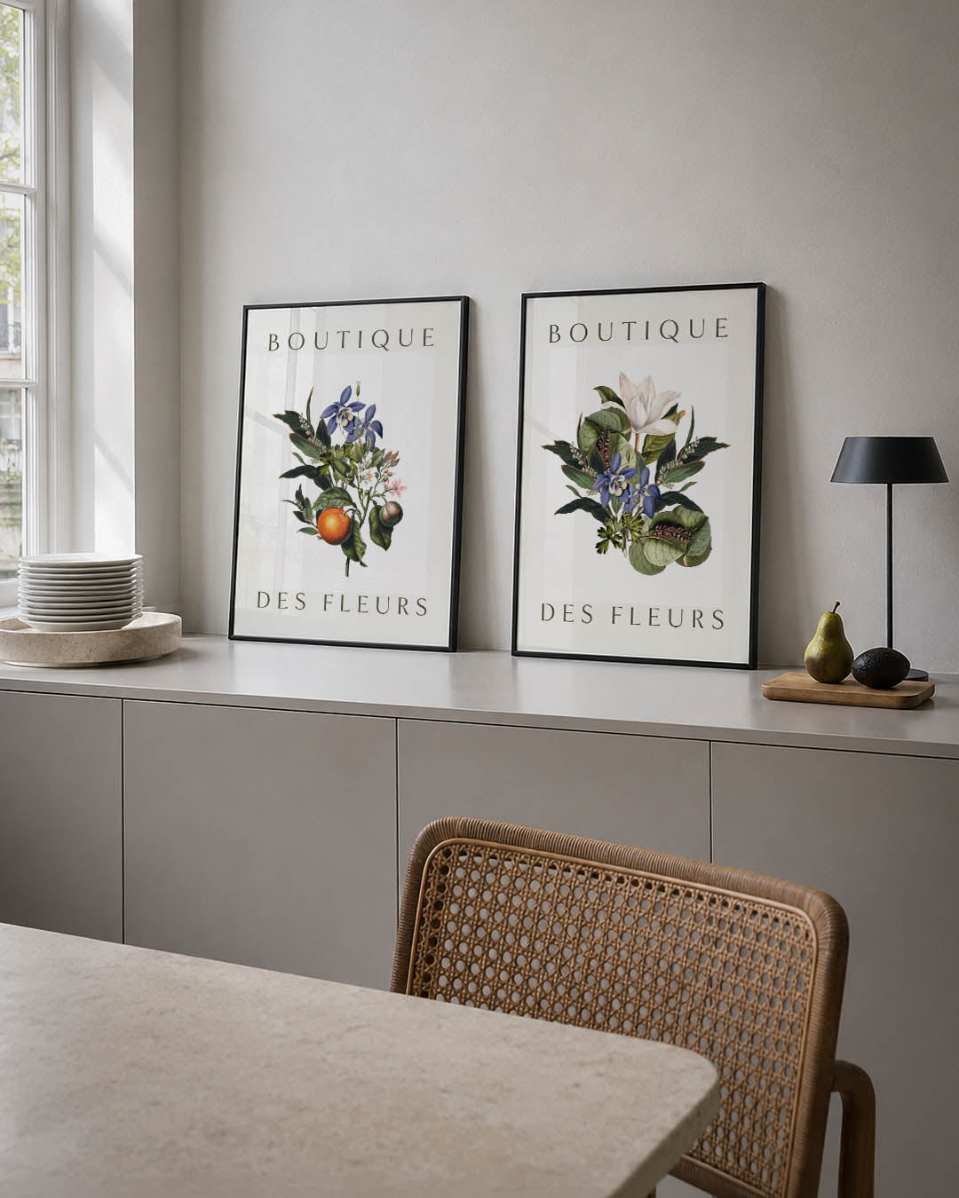 Bloem en vrucht Posterset