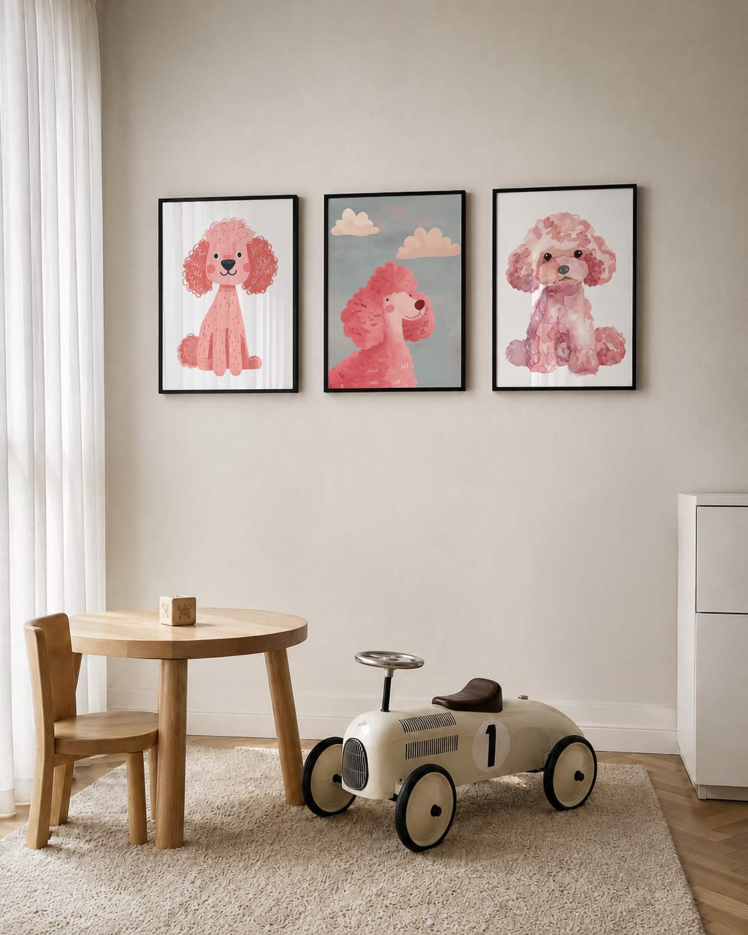Vrolijke hond Posterset