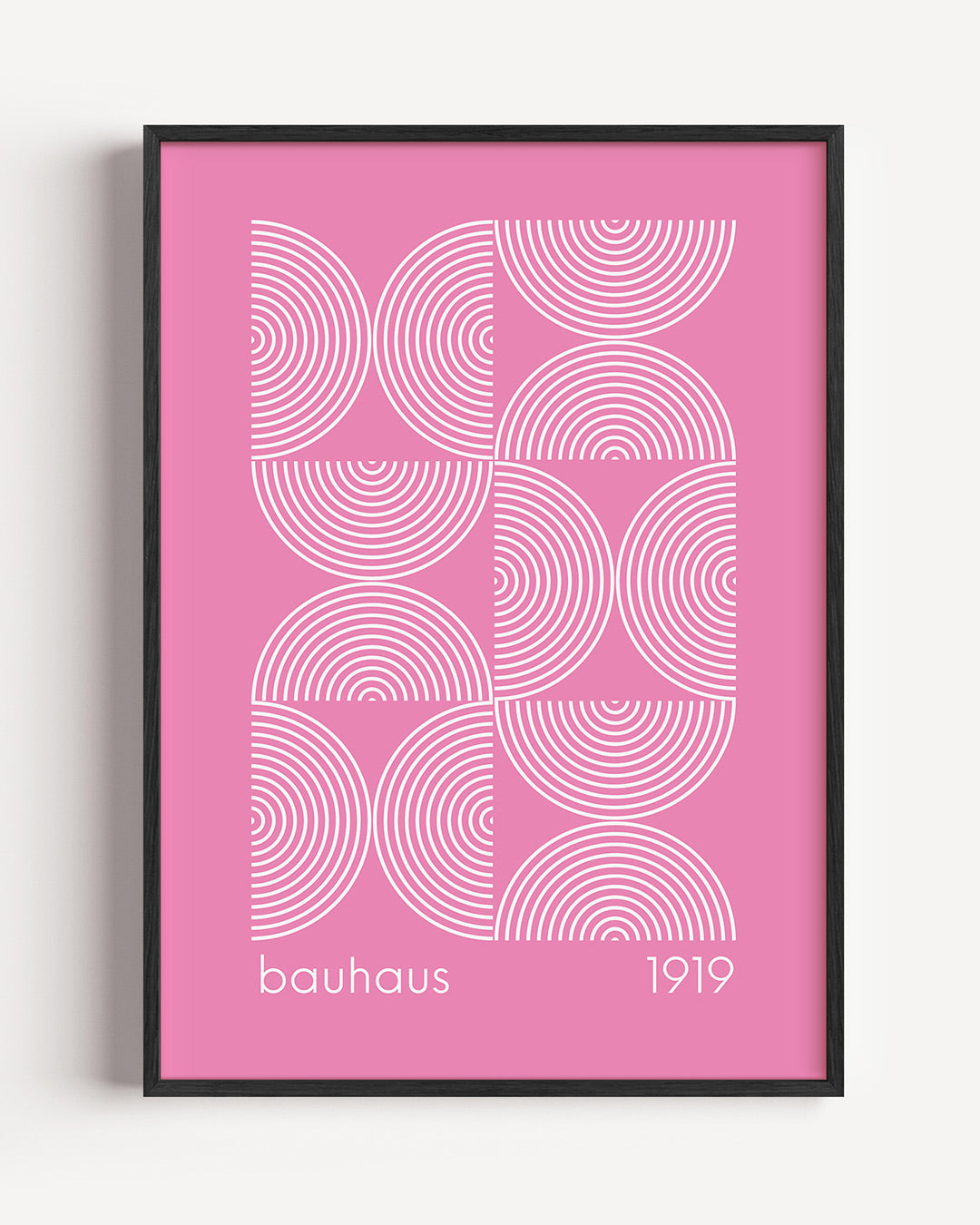 Cirkelritme roze Poster