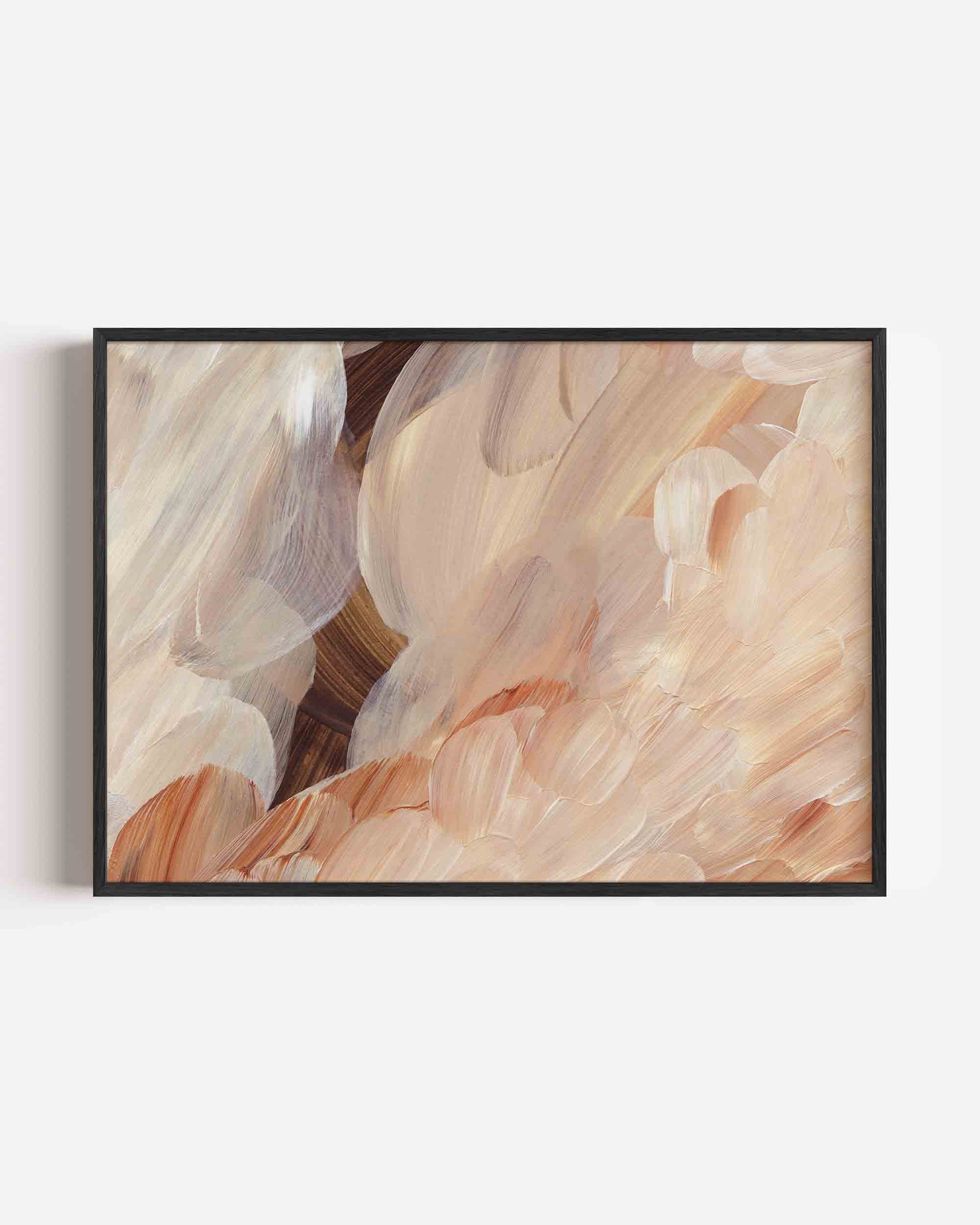 Abstracte penseelstreken Poster