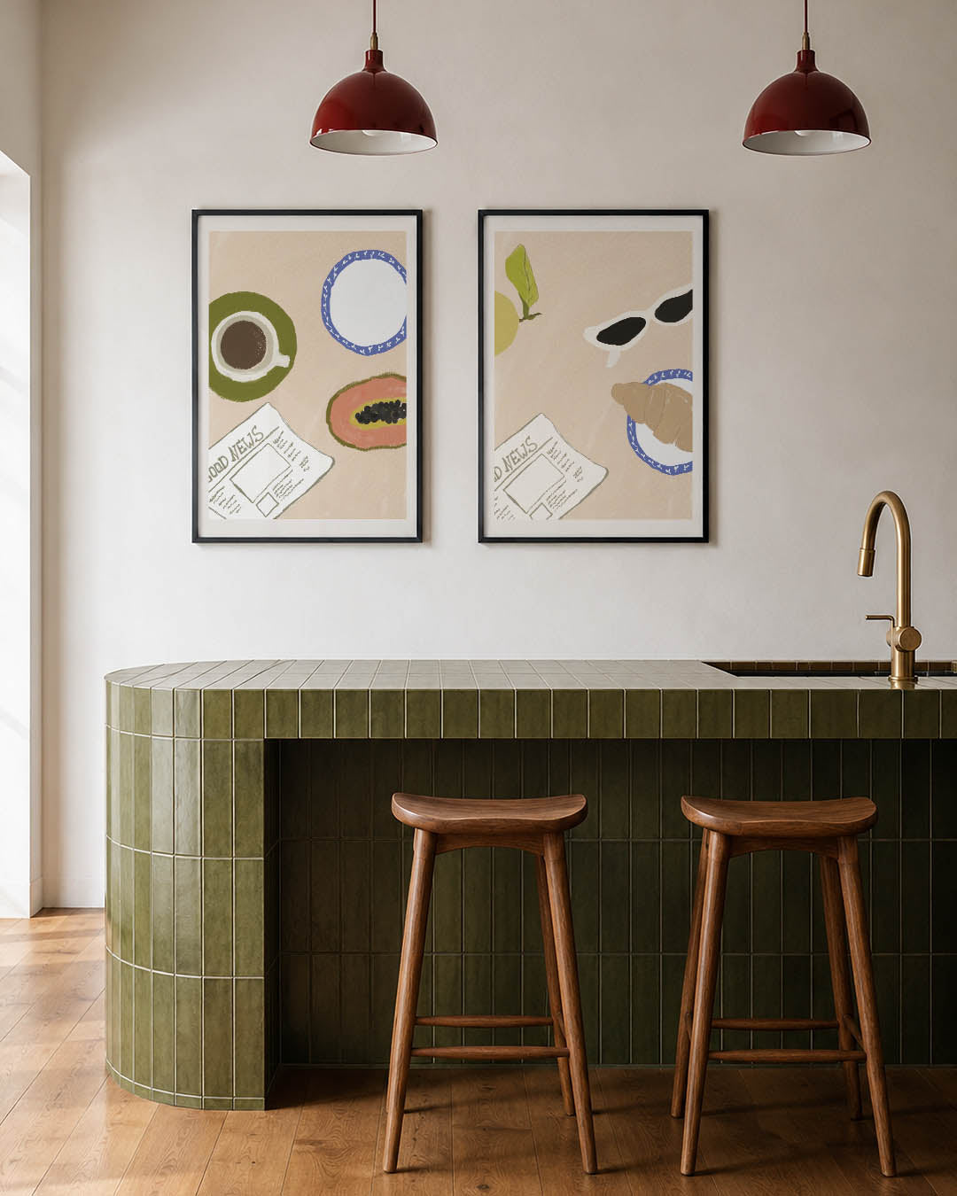 Ontbijt moment Posterset