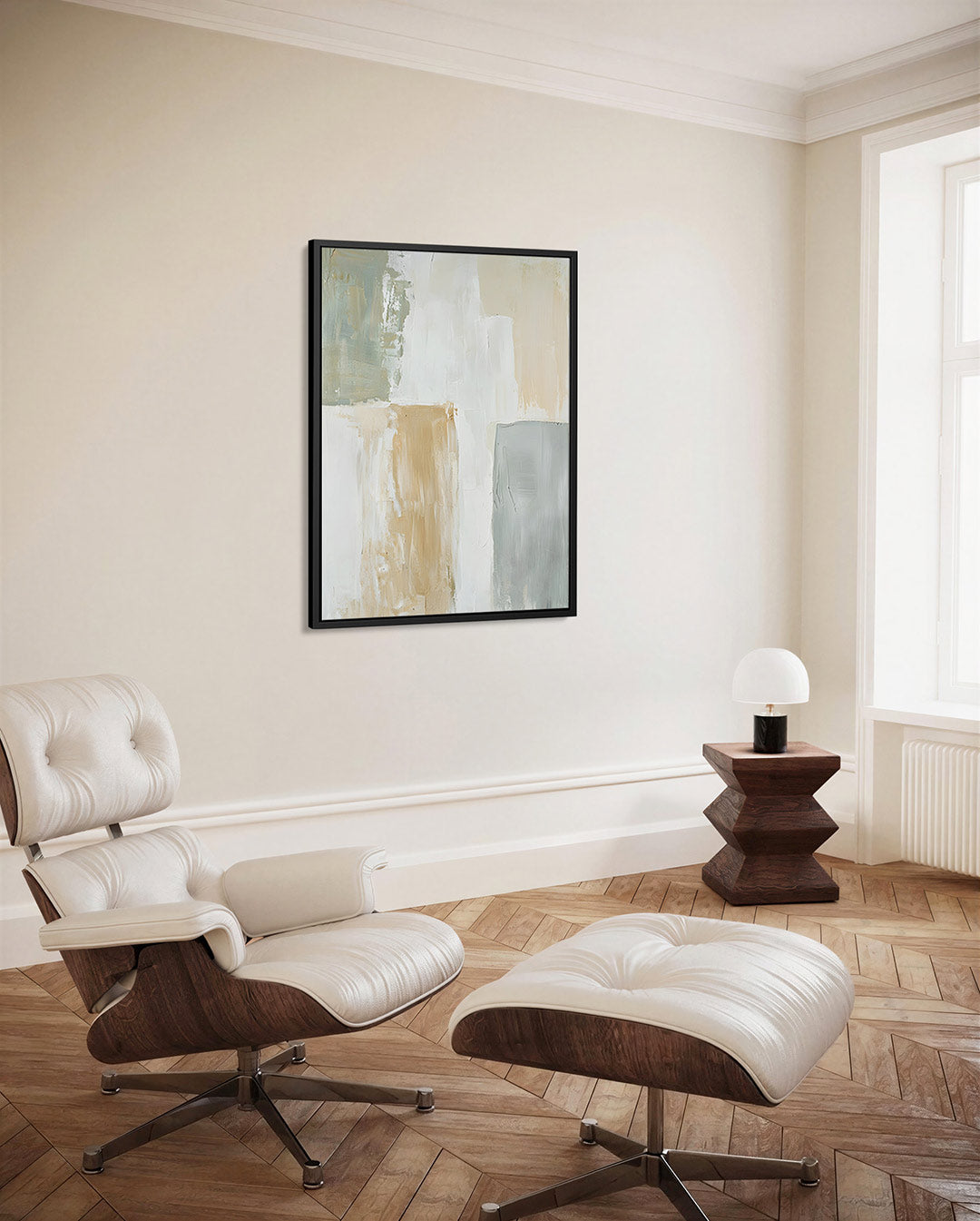 Rustige kleurencompositie Kunstwerk