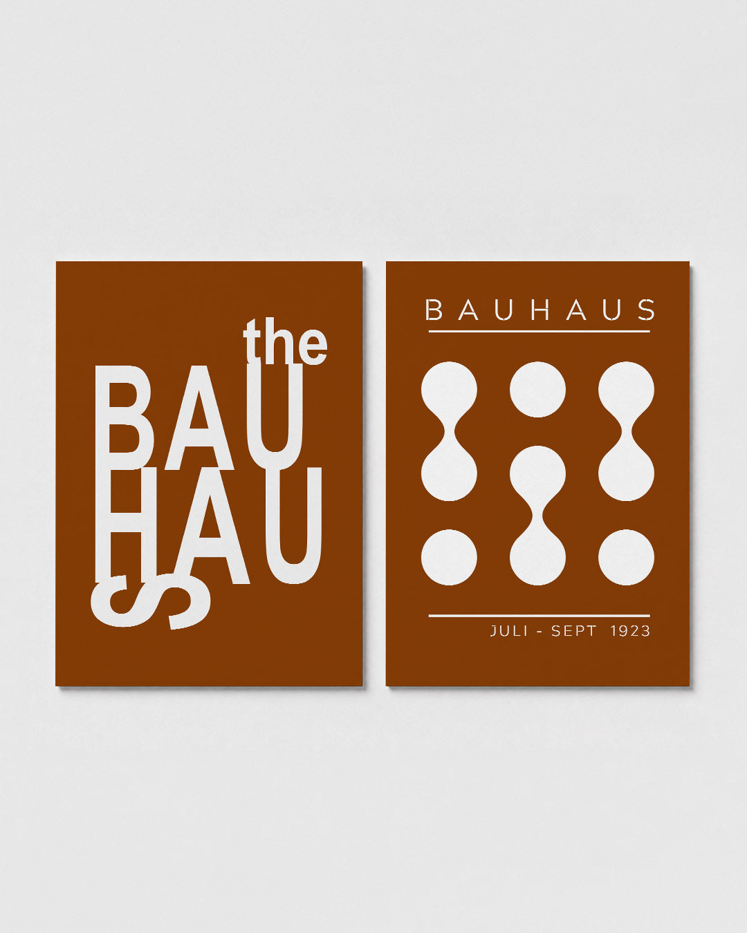 Typografisch spel Posterset